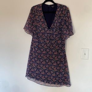 Madewell flutter sleeve mini dress